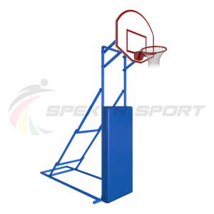 Купить Стойка стритбольная складная с фанерным щитом, кольцом, сеткой и защитой Street в Отрадном 